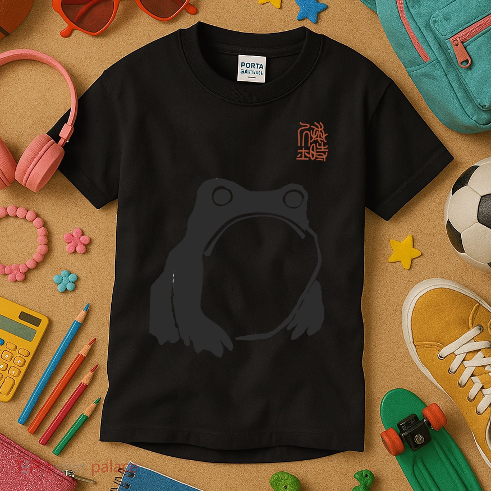 Grumpy Frog Matsumoto Hoji Kids T-Shirt