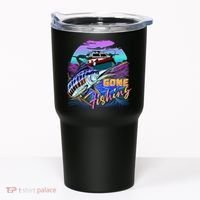 Gone Fishing Marlin Boat Tumbler thumb 0