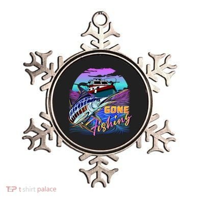 Gone Fishing Marlin Boat Ornament