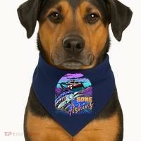 Gone Fishing Marlin Boat USA-Made Doggie Bandana thumb 1