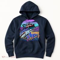 Gone Fishing Marlin Boat Hoodie thumb 0