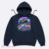 Gone Fishing Marlin Boat Hoodie thumb 0