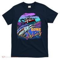 Gone Fishing Marlin Boat T-Shirt thumb 0
