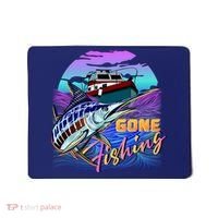 Gone Fishing Marlin Boat Mousepad thumb 0