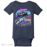 Gone Fishing Marlin Boat Baby Bodysuit thumb 0