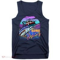 Gone Fishing Marlin Boat Tank Top thumb 0