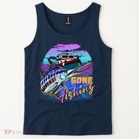 Gone Fishing Marlin Boat Tank Top thumb 2