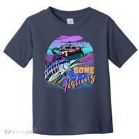 Gone Fishing Marlin Boat Toddler T-Shirt thumb 0