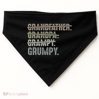 Grumpy For Men Grandfather Grandpa Grampy Grumpy USA-Made Doggie Bandana thumb 0