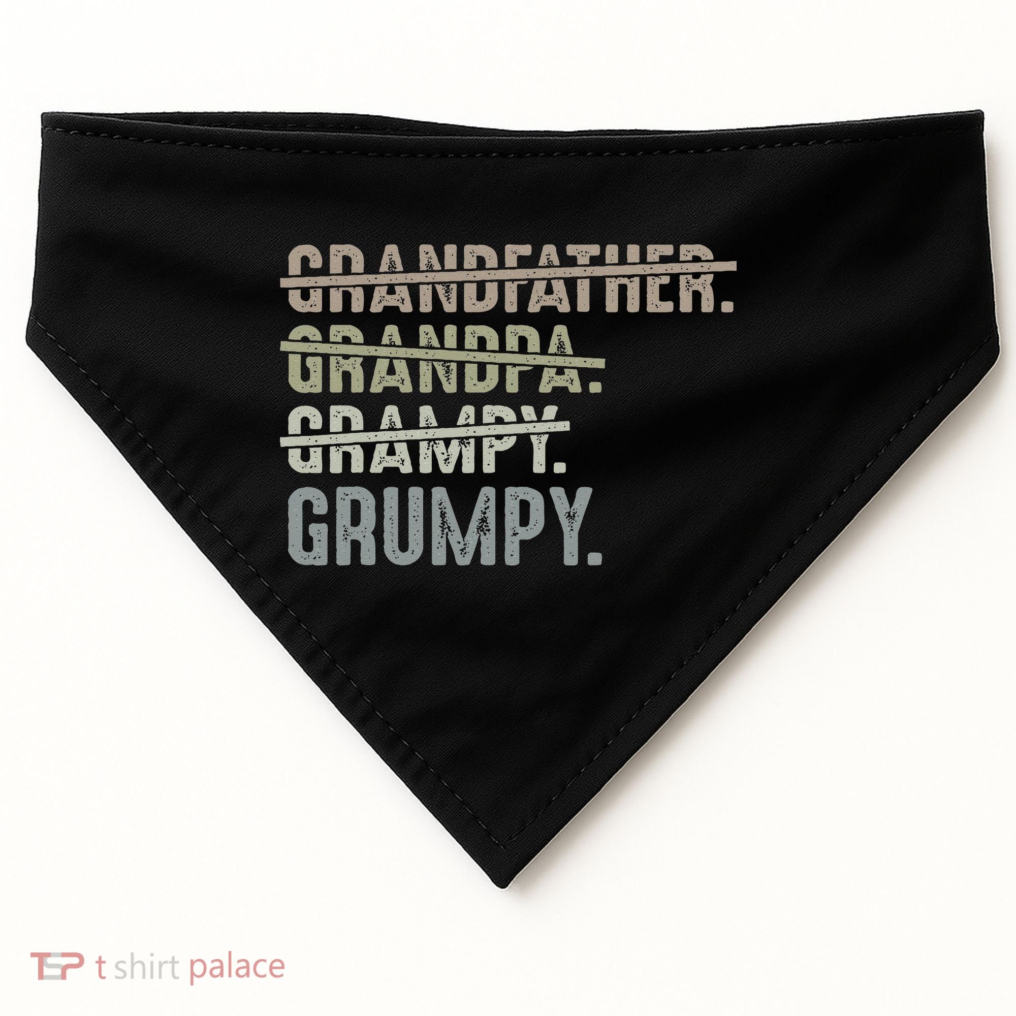 Grumpy For Men Grandfather Grandpa Grampy Grumpy USA-Made Doggie Bandana