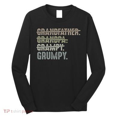 Grumpy For Men Grandfather Grandpa Grampy Grumpy Long Sleeve Shirt