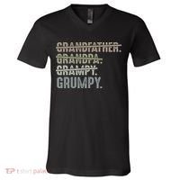 Grumpy For Men Grandfather Grandpa Grampy Grumpy V-Neck T-Shirt thumb 0
