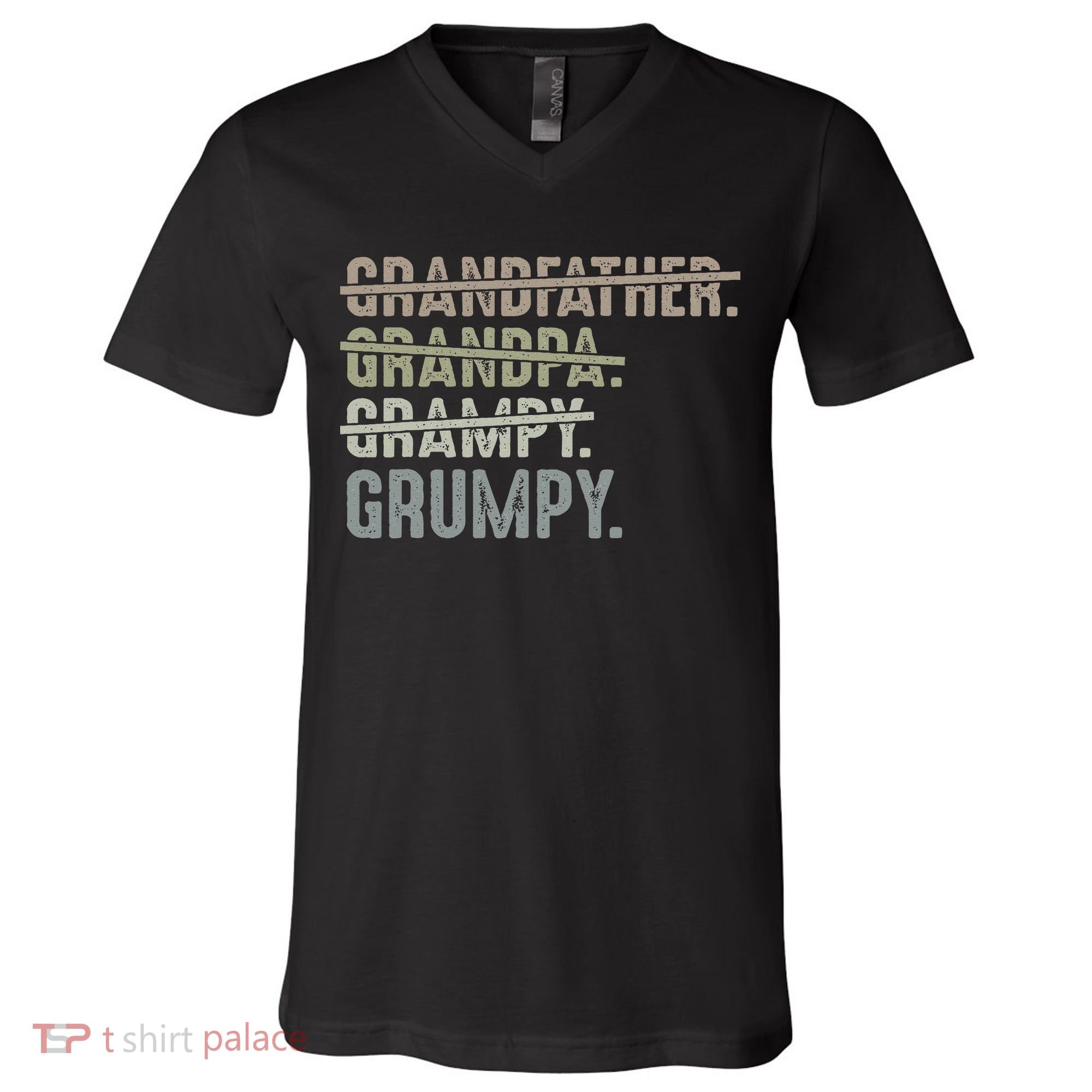 Grumpy For Men Grandfather Grandpa Grampy Grumpy V-Neck T-Shirt