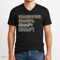 Grumpy For Men Grandfather Grandpa Grampy Grumpy V-Neck T-Shirt thumb 2