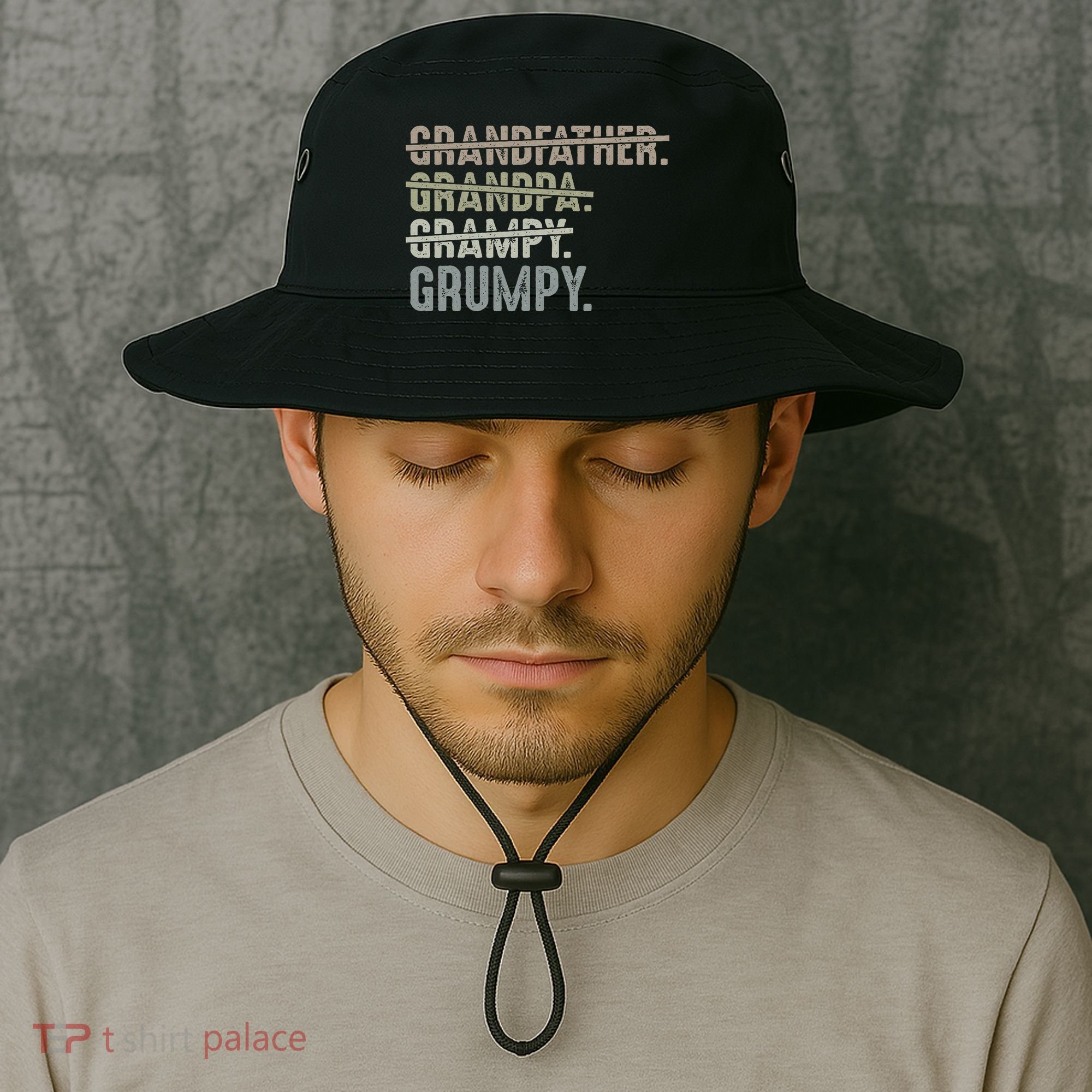 Grumpy For Men Grandfather Grandpa Grampy Grumpy Bucket Hat