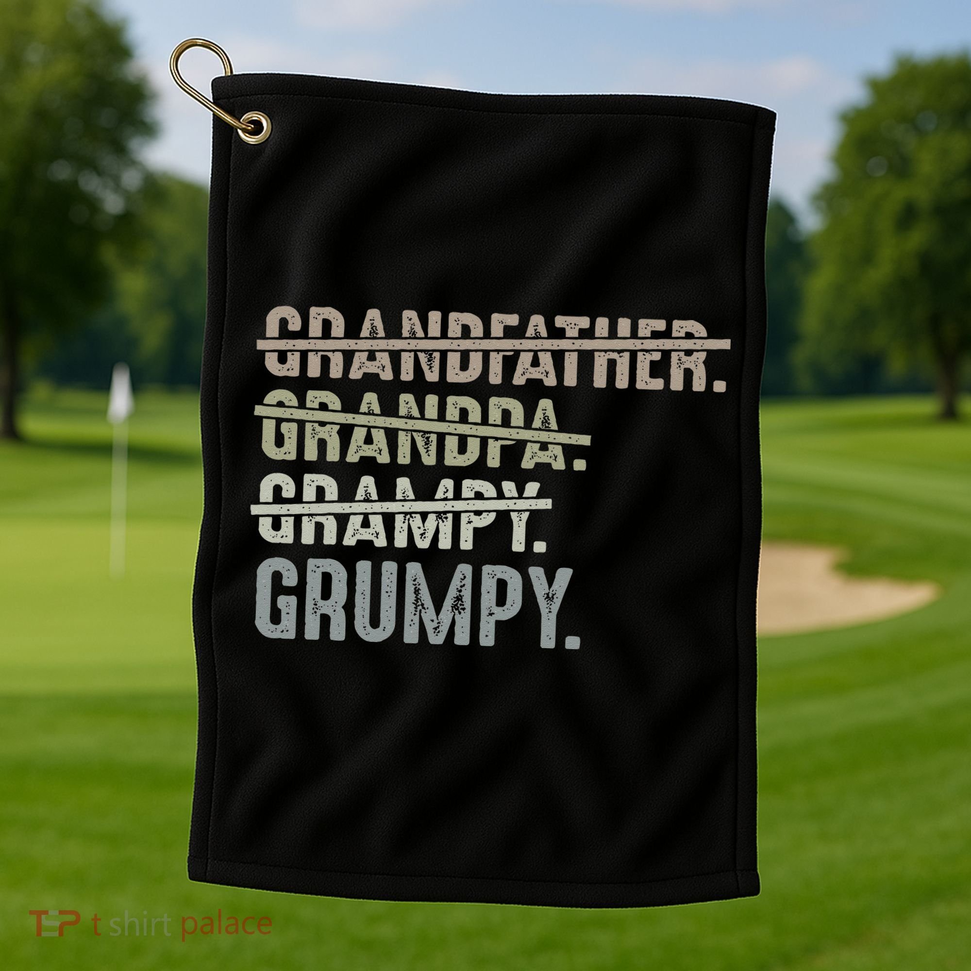 Grumpy For Men Grandfather Grandpa Grampy Grumpy Golf Towel