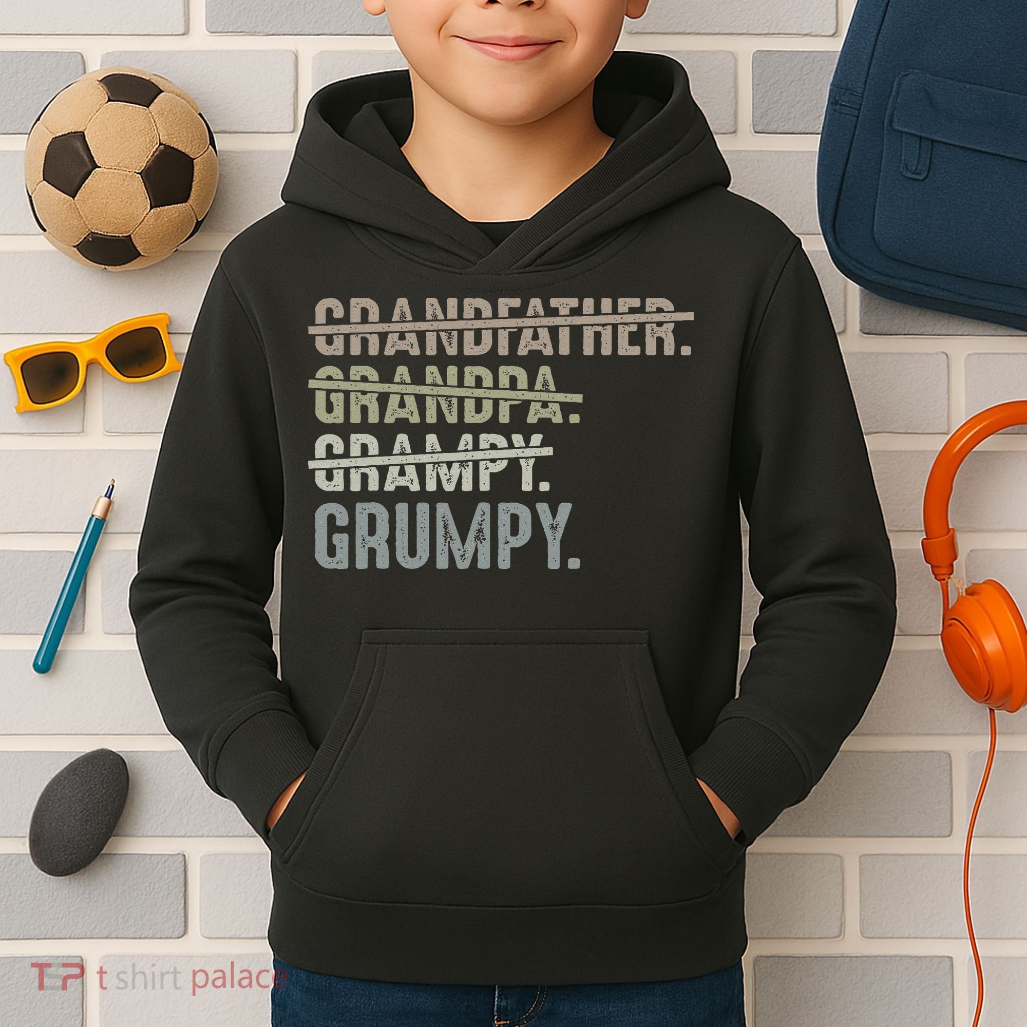 Grumpy For Men Grandfather Grandpa Grampy Grumpy Kids Hoodie