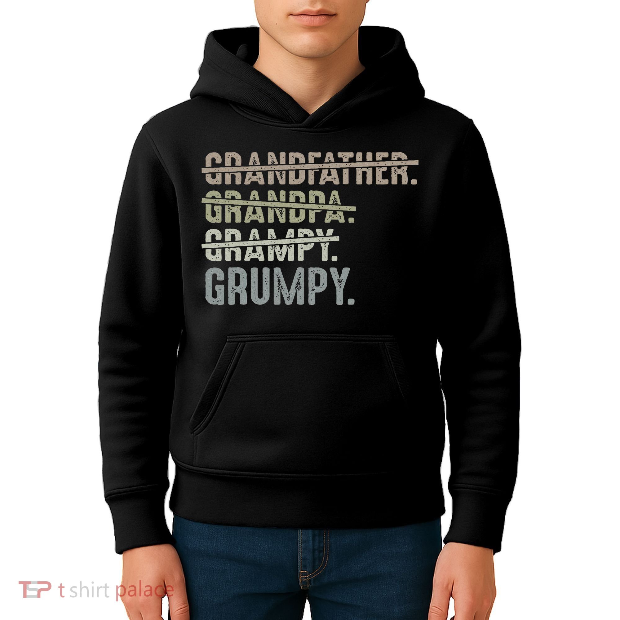 Grumpy For Men Grandfather Grandpa Grampy Grumpy Kids Hoodie