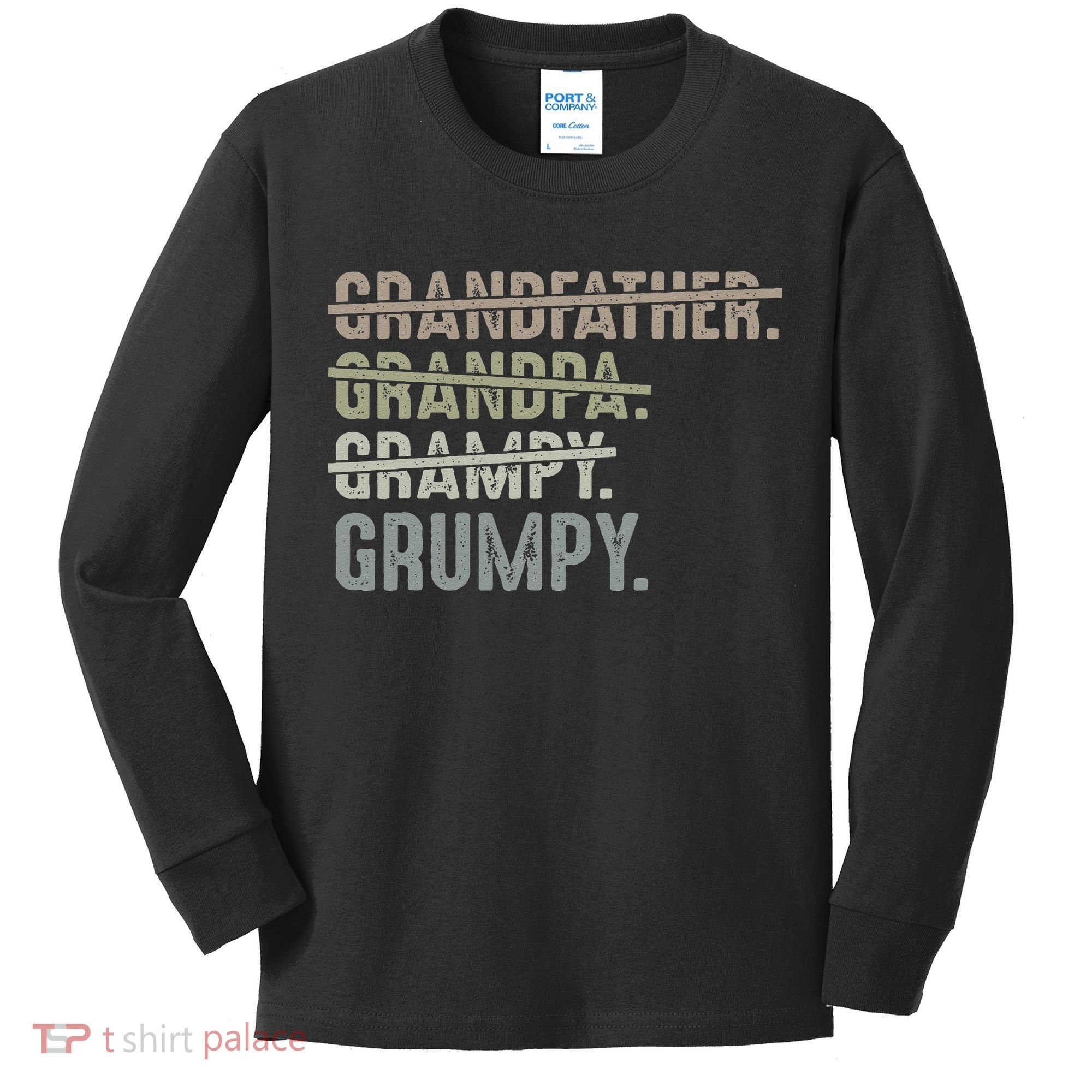 Grumpy For Men Grandfather Grandpa Grampy Grumpy Kids Long Sleeve Shirt