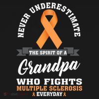 Grandpa Fights Multiple Sclerosis Ms Warrior Gift Pajama Set thumb 2