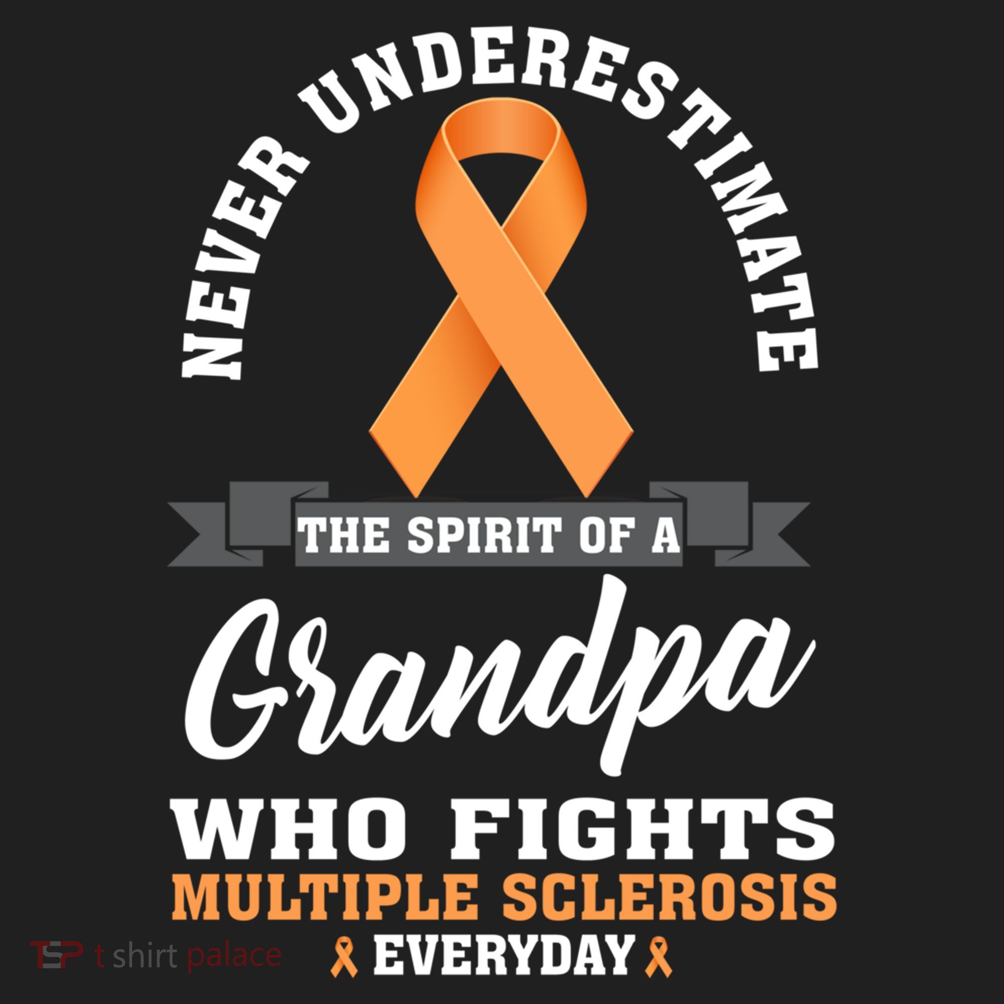 Grandpa Fights Multiple Sclerosis Ms Warrior Gift Hat