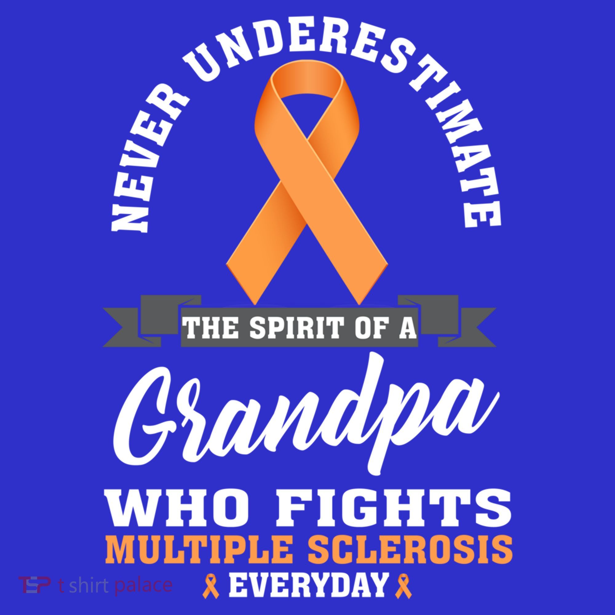 Grandpa Fights Multiple Sclerosis Ms Warrior Gift Sweatshirt