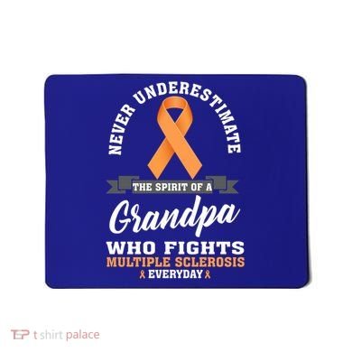 Grandpa Fights Multiple Sclerosis Ms Warrior Gift Mousepad