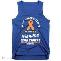 Grandpa Fights Multiple Sclerosis Ms Warrior Gift Tank Top thumb 0
