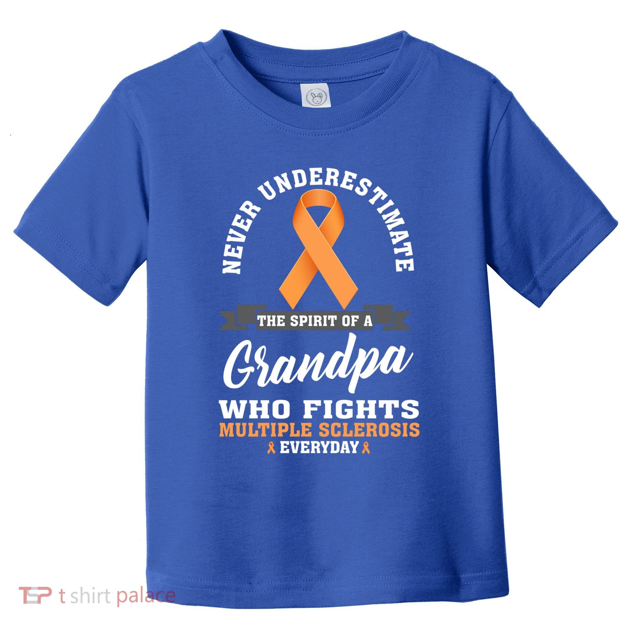 Grandpa Fights Multiple Sclerosis Ms Warrior Gift Toddler T-Shirt