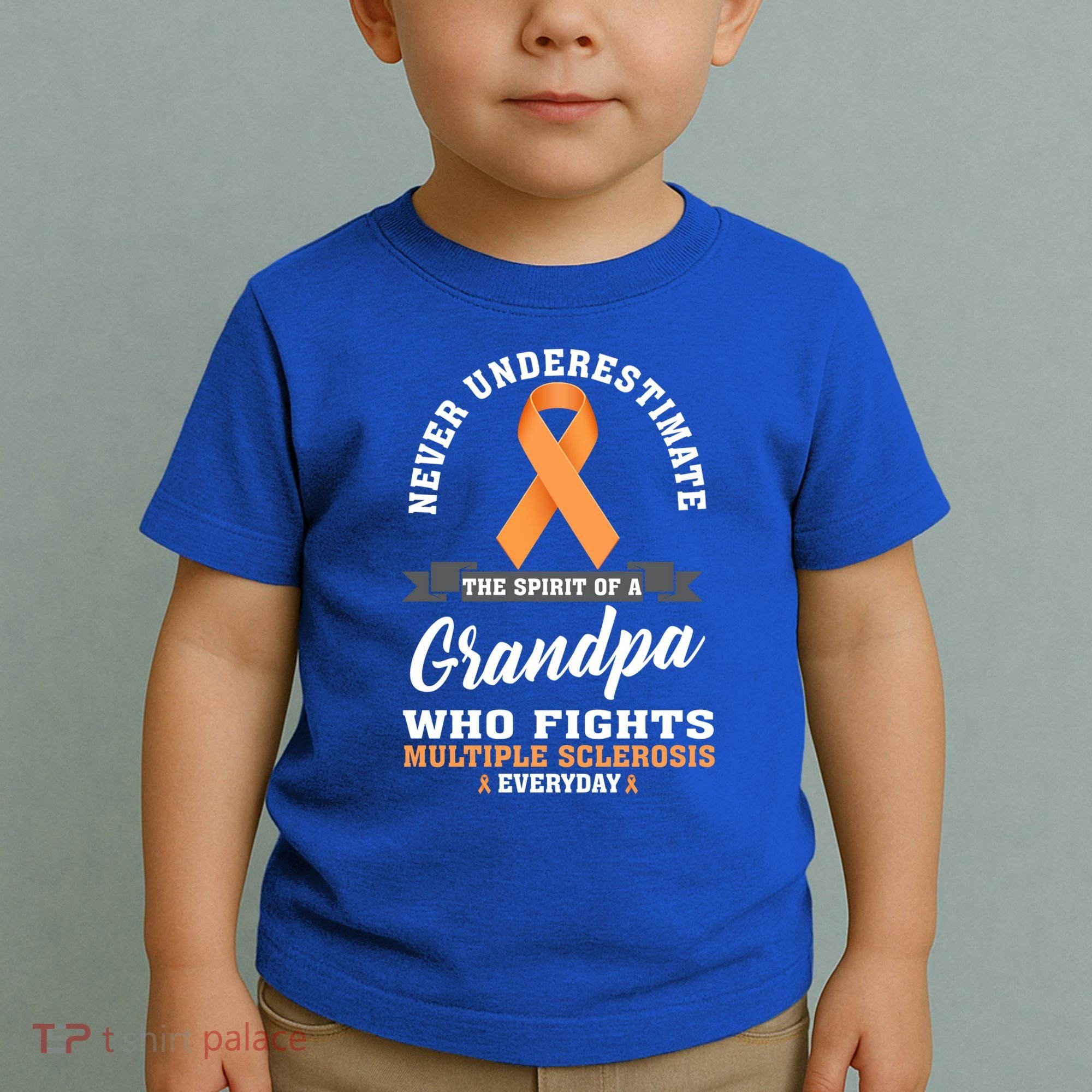 Grandpa Fights Multiple Sclerosis Ms Warrior Gift Toddler T-Shirt