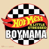 Gifts For Mom Hot Mess A Little Stressed Boy Mama Tote Bag thumb 4