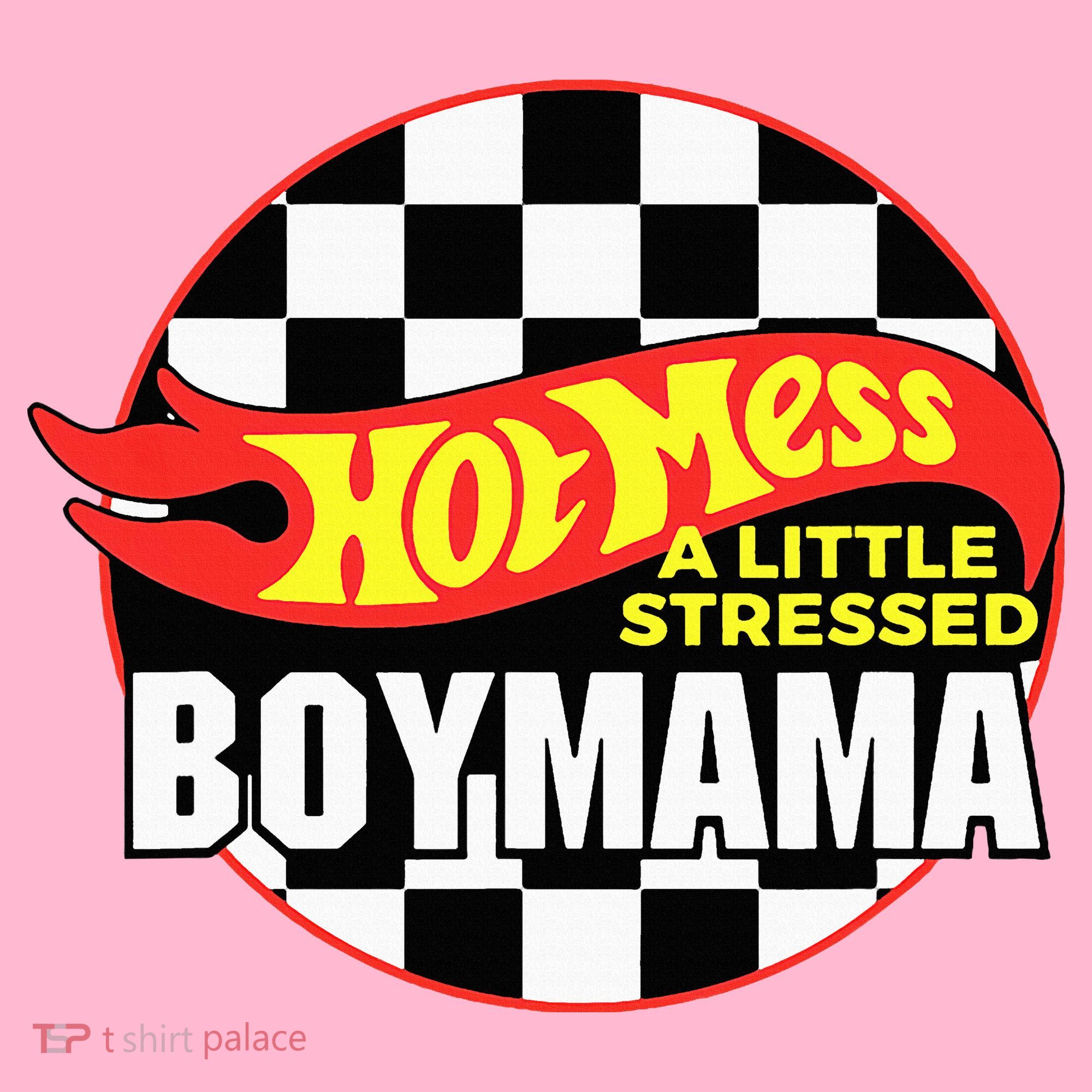 Gifts For Mom Hot Mess A Little Stressed Boy Mama Coaster