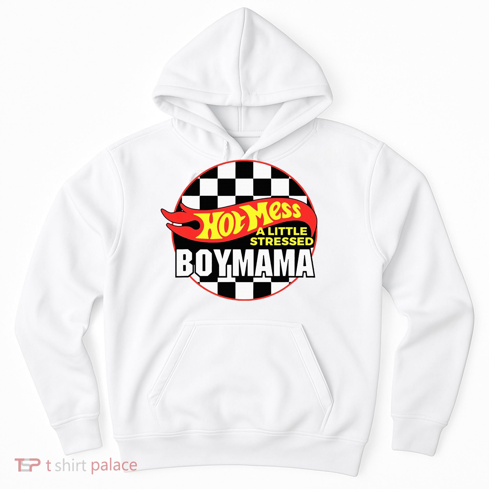 Gifts For Mom Hot Mess A Little Stressed Boy Mama Hoodie