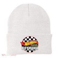 Gifts For Mom Hot Mess A Little Stressed Boy Mama Beanie thumb 0