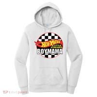 Gifts For Mom Hot Mess A Little Stressed Boy Mama Women's Hoodie thumb 0