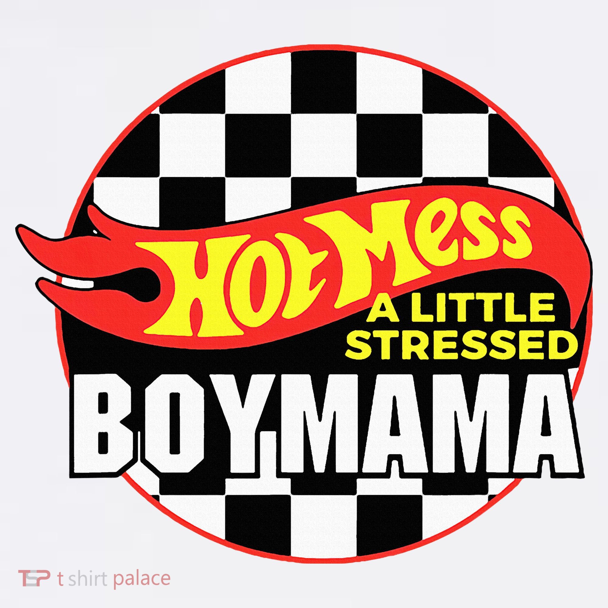 Gifts For Mom Hot Mess A Little Stressed Boy Mama Women's Hoodie