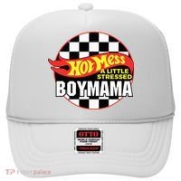Gifts For Mom Hot Mess A Little Stressed Boy Mama Hat thumb 0