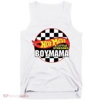 Gifts For Mom Hot Mess A Little Stressed Boy Mama Tank Top thumb 0