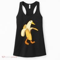 Goose Funny Pictures Goose My Humor Goose Banana Goose Women's Tank Top thumb 0