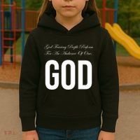 God Fearing People Perform For An Audience Of One God Kids Hoodie thumb 3