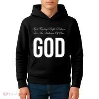 God Fearing People Perform For An Audience Of One God Kids Hoodie thumb 4