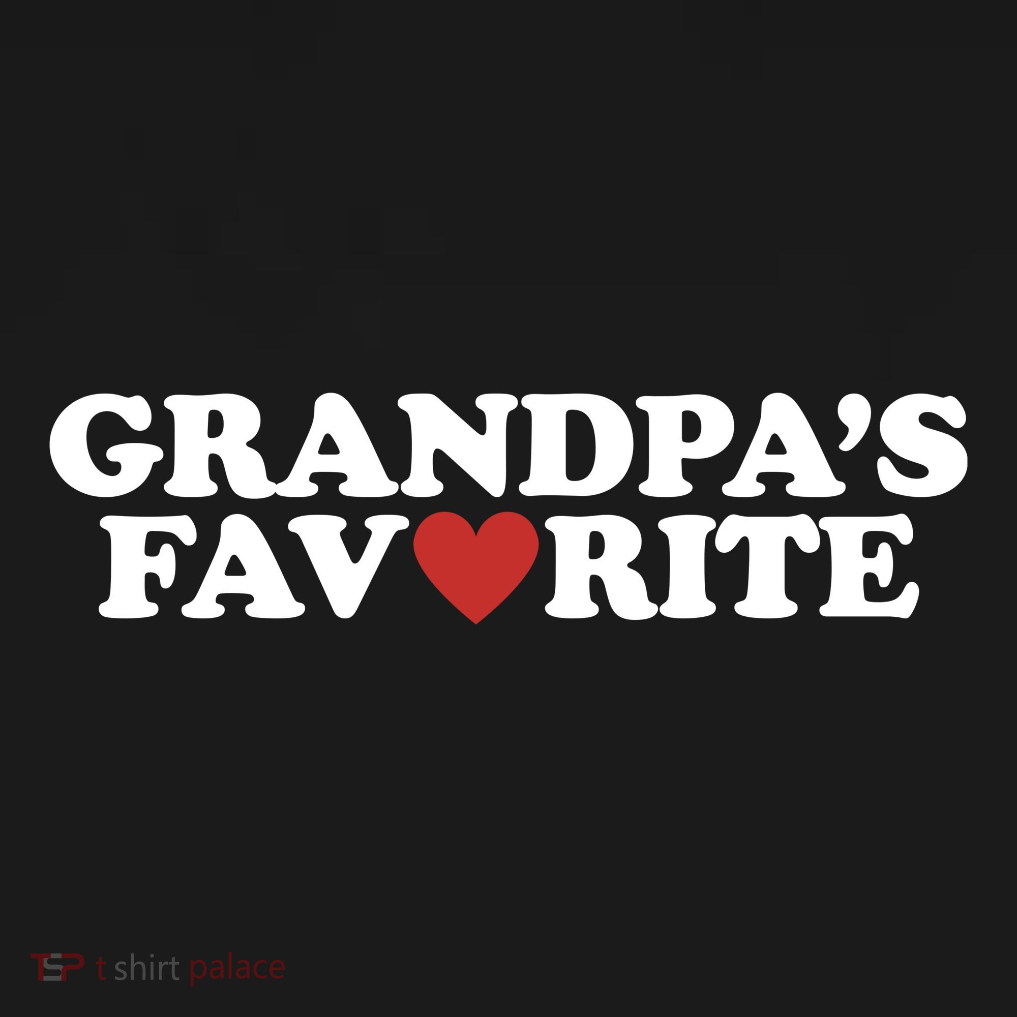Grandpas Favorite Red Heart Cute Gift Toddler Hoodie