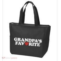 Grandpas Favorite Red Heart Cute Gift Tote Bag thumb 3