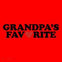 Grandpas Favorite Red Heart Cute Gift Santa Hat thumb 1
