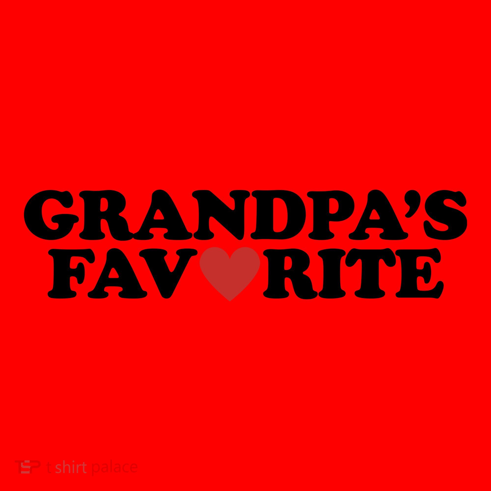 Grandpas Favorite Red Heart Cute Gift Santa Hat