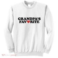 Grandpas Favorite Red Heart Cute Gift Sweatshirt thumb 0