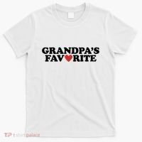 Grandpas Favorite Red Heart Cute Gift T-Shirt thumb 0