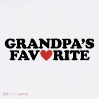 Grandpas Favorite Red Heart Cute Gift T-Shirt thumb 7