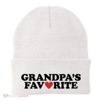 Grandpas Favorite Red Heart Cute Gift Beanie thumb 0