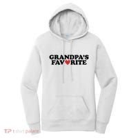 Grandpas Favorite Red Heart Cute Gift Women's Hoodie thumb 0